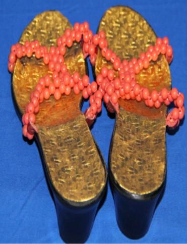 Handmade beaded Shoe for Ladies, BSH11001