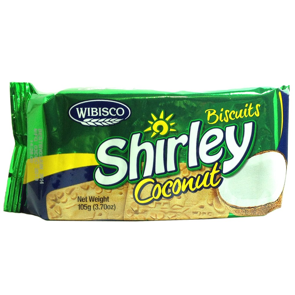 Wibisco Shirley Coconut Biscuits 3.70oz, Pack of 3