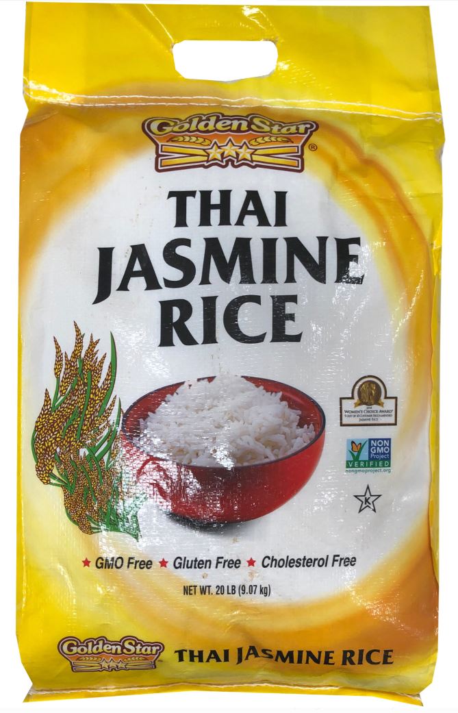 Golden Star Thai Jasmine Rice 25LB