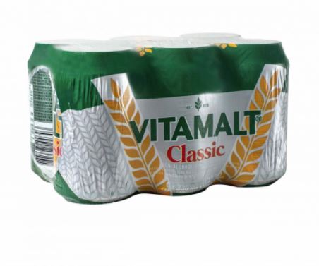 Vitamalt Classic 330ML Can, Pack of 6