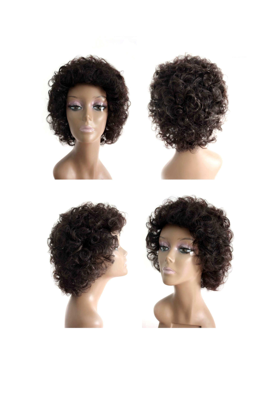100% Human Hair Wig, Natural Color -  WWGA302-A1043