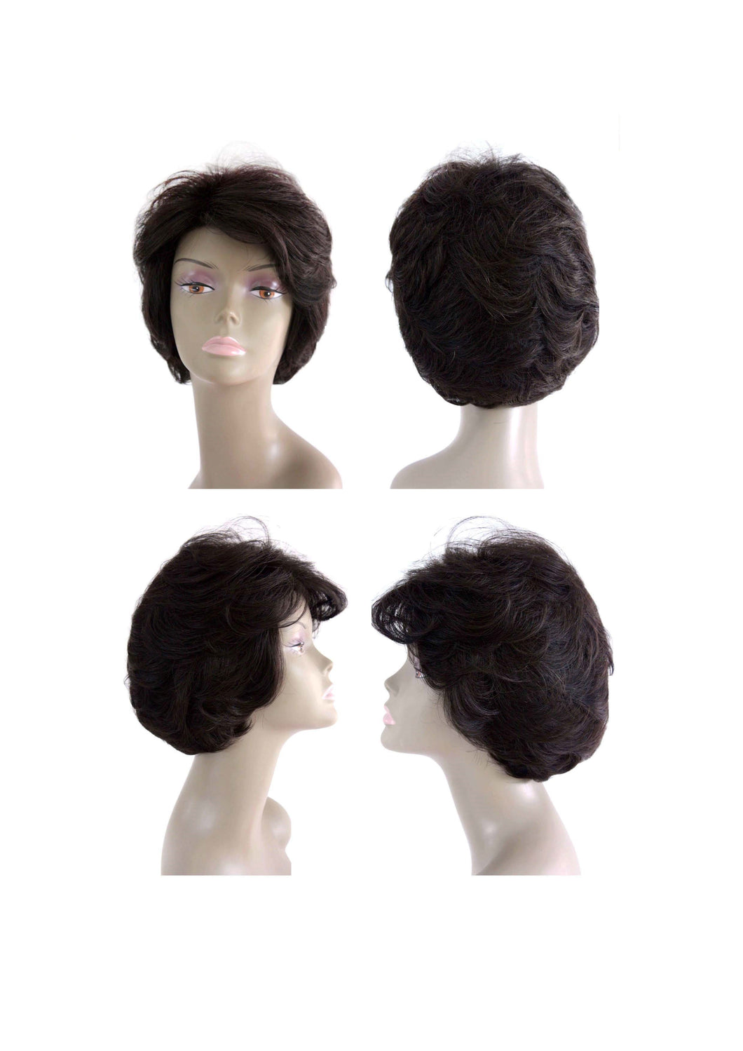 100% Human Hair Wig, Natural Color -  WWGA3024-AFT1150