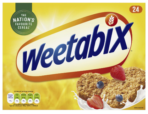 Weetabix Whole Grain Cereal Biscuits 24's (430g)