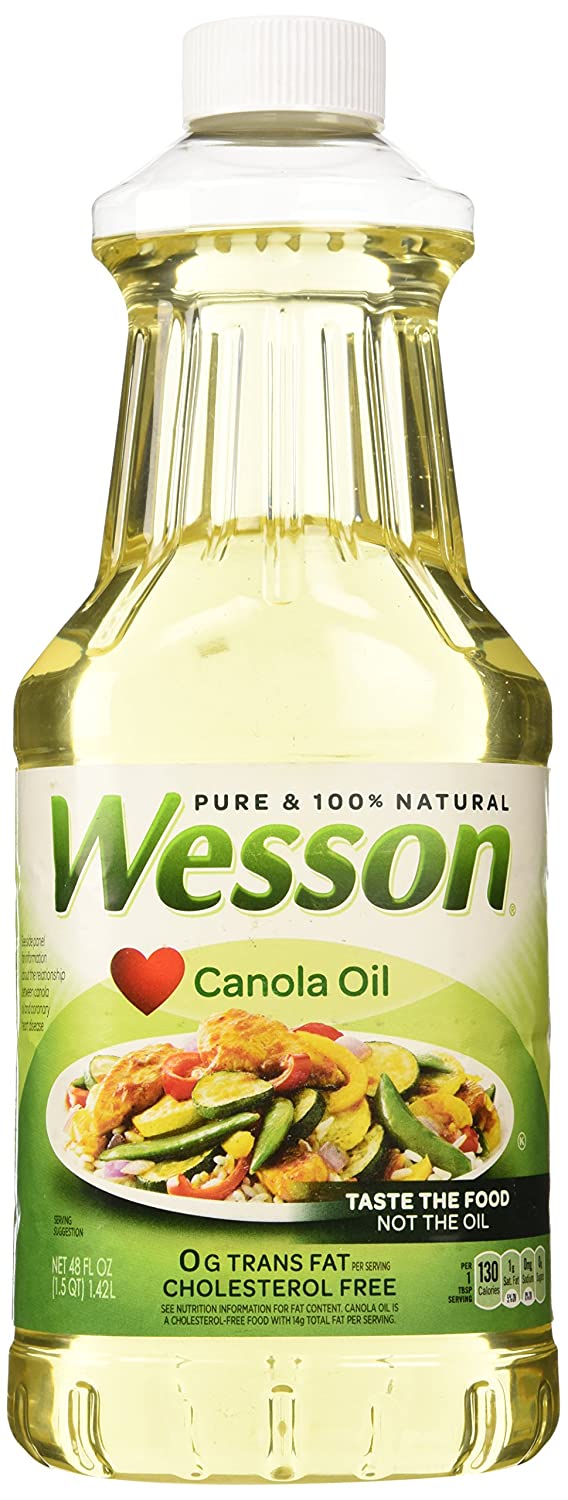 Wesson Canola Oil 48oz (Pack of 2)