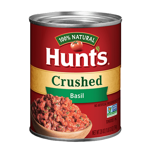 Hunts Crushed Tomato with Basil, 28oz
