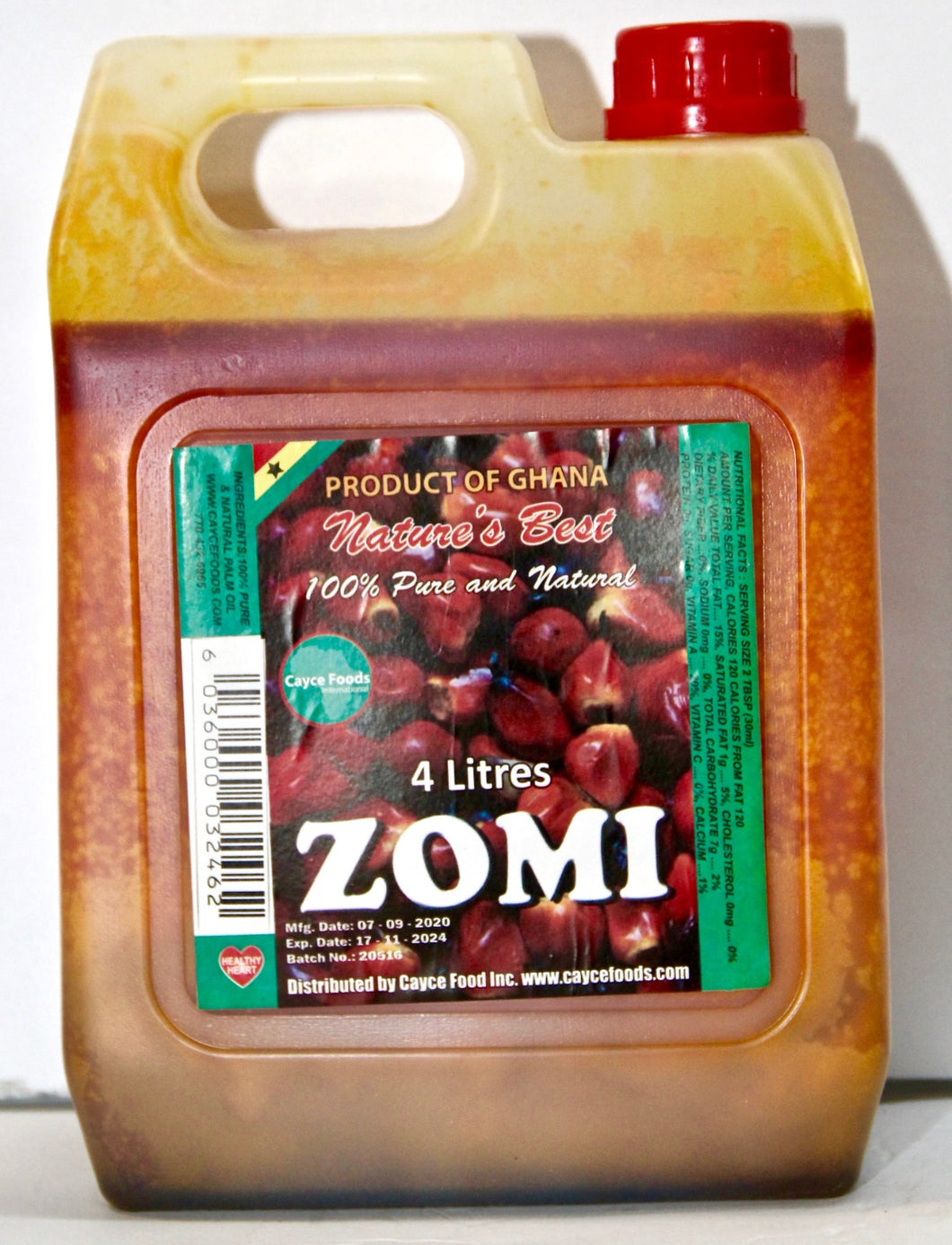 Nature's Best Zomi Palm Oil, 4L