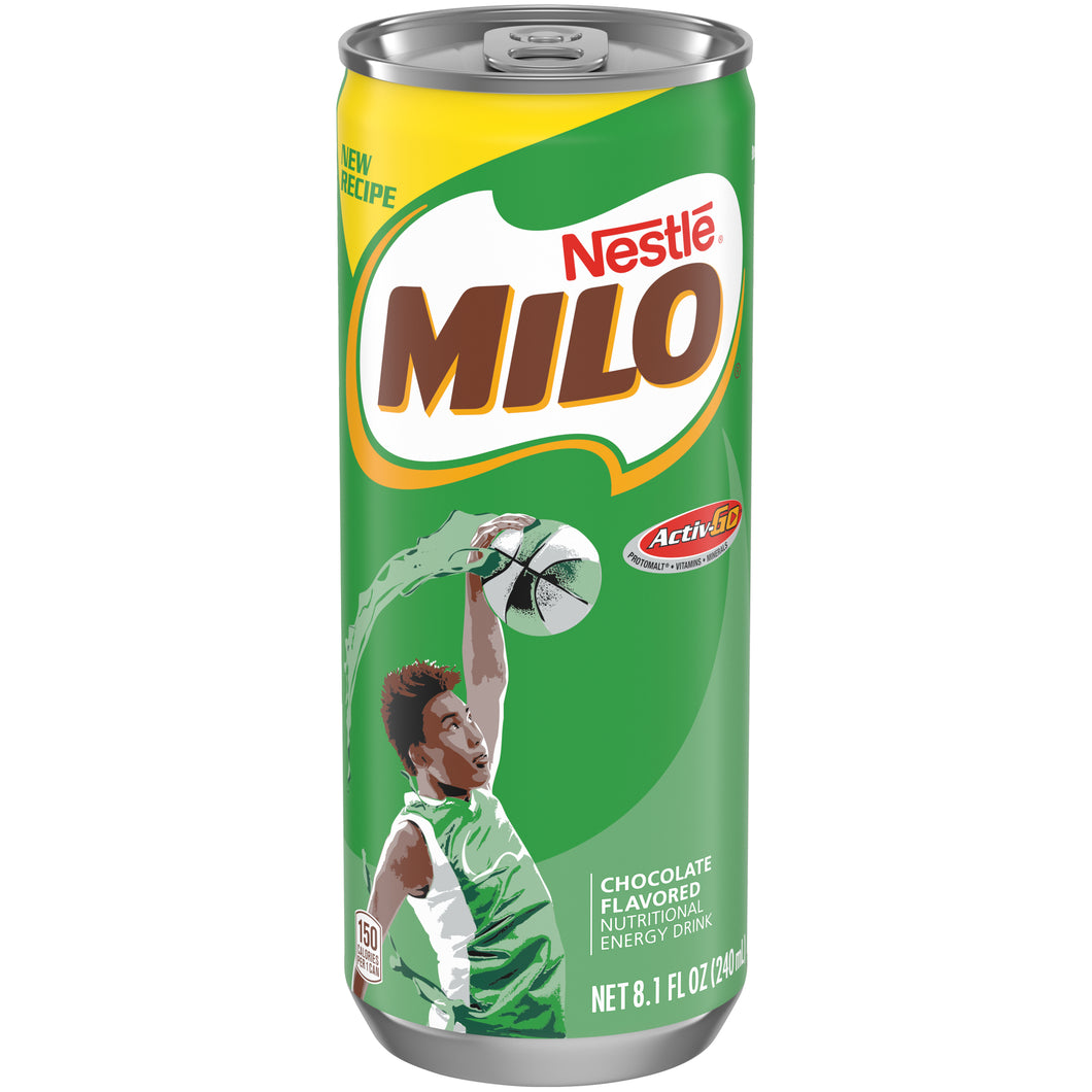 Milo Malt Drink 8oz Can, Pack of 12
