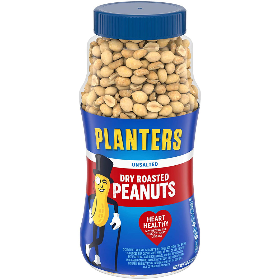 Planters Peanut Unsalted 16oz