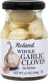 Roland Whole Clove Garlic in Brine 6.7 oz Jar
