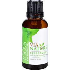 Via 100% Pure Peppermint Oil (Essential Oil) 1 Oz