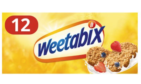 Weetabix Whole Grain Cereal Biscuits 12's (215g)